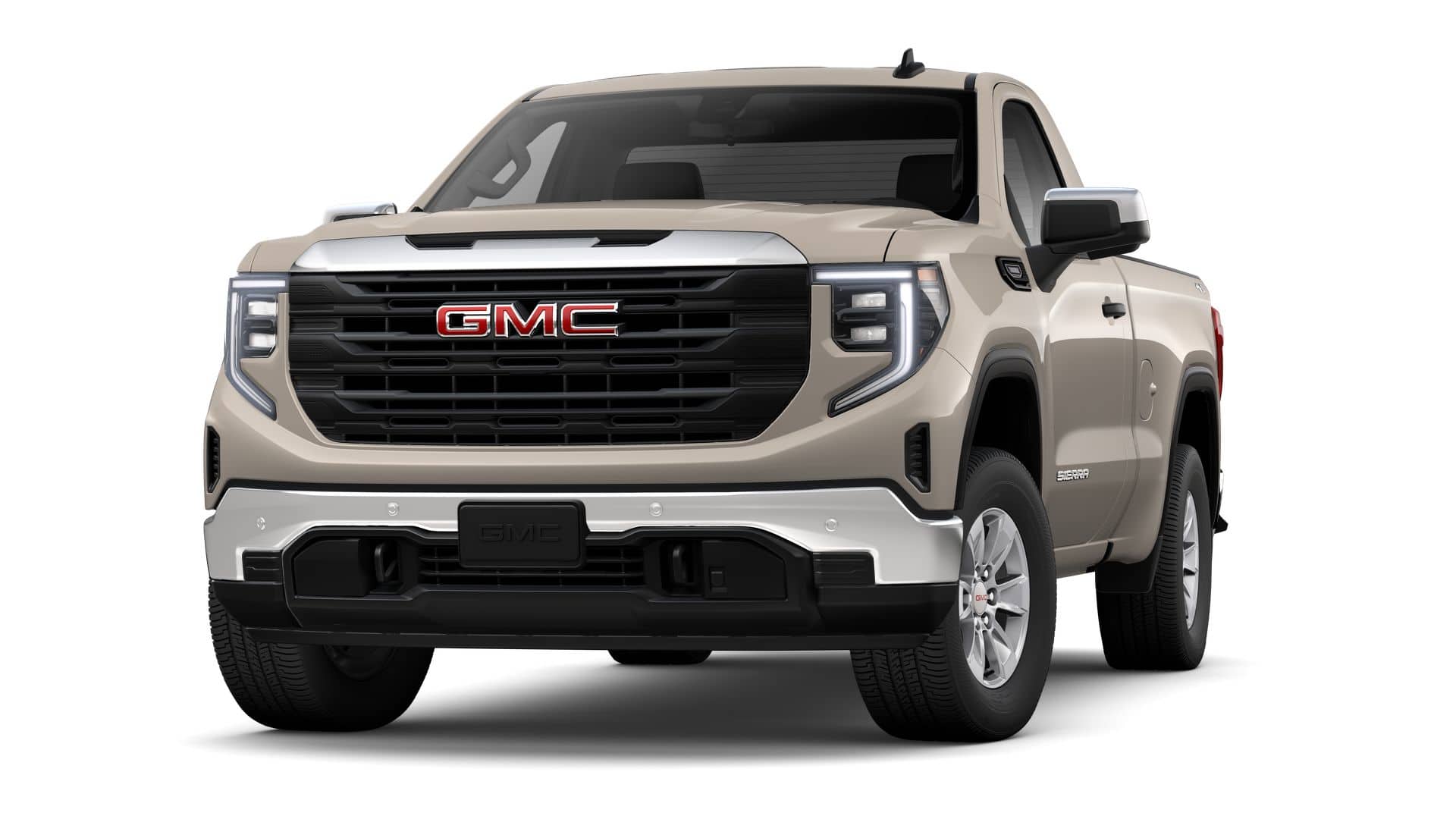2026 GMC Sierra 1500 Pro in Coastal Dune — front three-quarter view